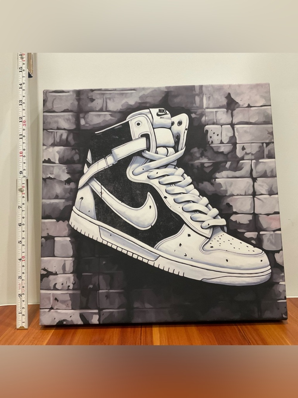 Nike Black and White Sneaker Wall Art